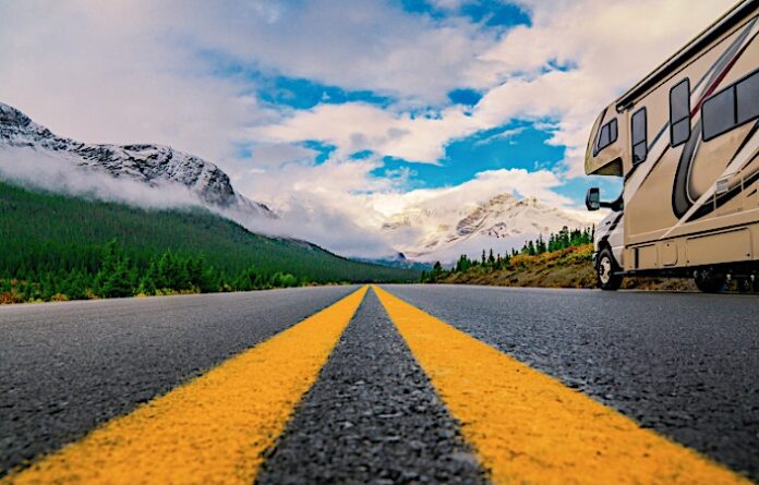 motorhome on highway