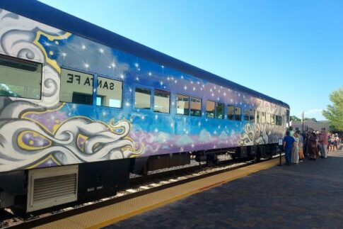 Mural on the Sky Railroad by artist Joerael Numina