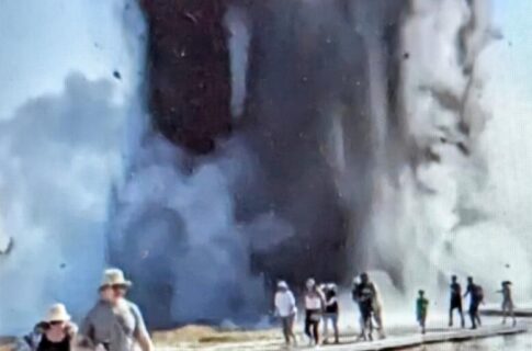 Biscuit Bean explosion at Yellowstone National Park.