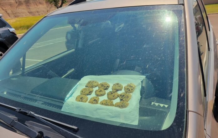 Cookies baking in Badlands