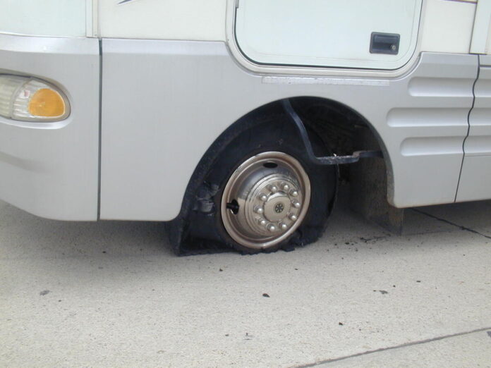 Blown Tire in RV tire basics article