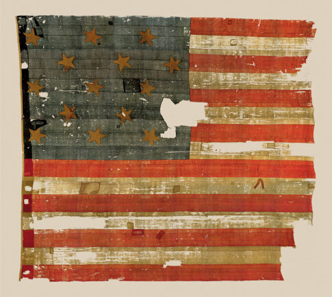 original star-spangled banner that inspired the national anthem. photo by americanhistory.si.edu