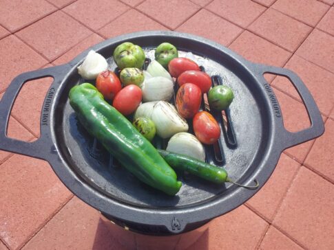 Vegetables for Grilled vegetable salsa on the Solo Stove grill