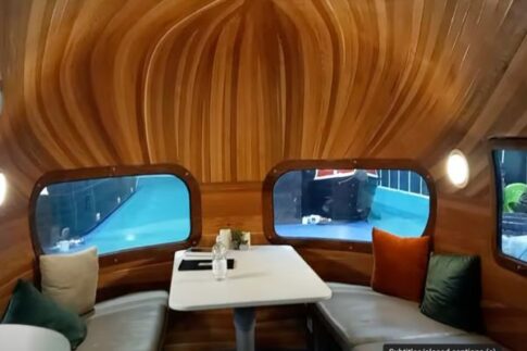 Wooden Airstream restoration interior
