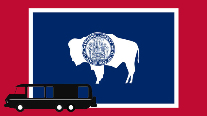 Wyoming road sign