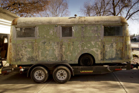 The 1937 Pierce-Arrow Travelodge before restoration