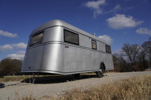 The exterior of the 1937 Pierce-Arrow Travelodge