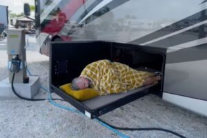 RV basement bunk