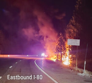 Tesla vehicle fire