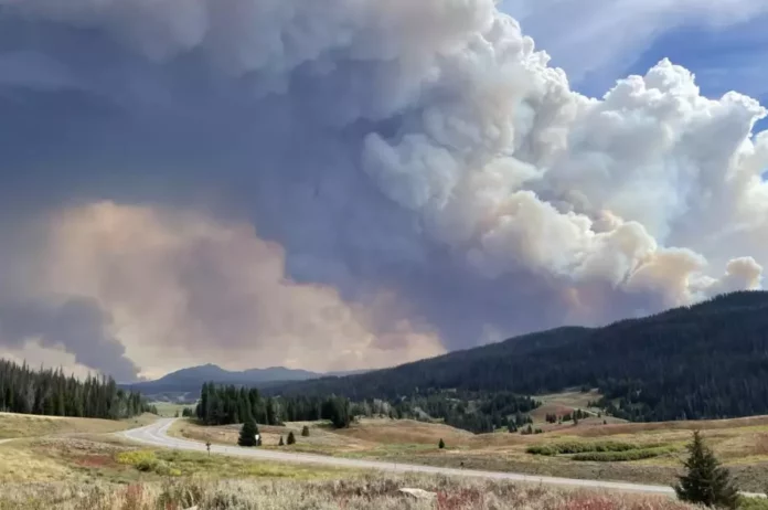 Fish Creek fire closes route to Grand Teton National Park Photo: Inciweb