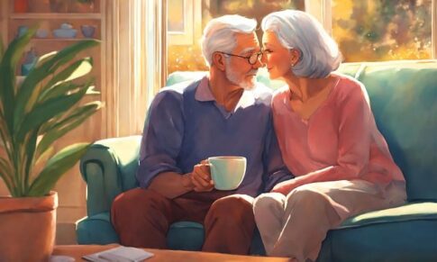 retired couple pixabay ai generated image
