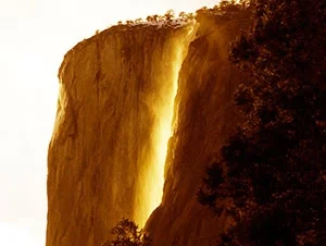 Firefall in Yosemite Yosemite. Mariposa County image