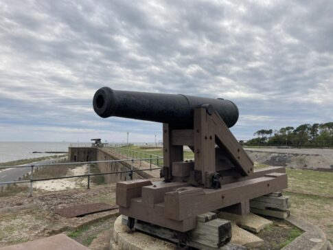 Cannon over Mobile Bay