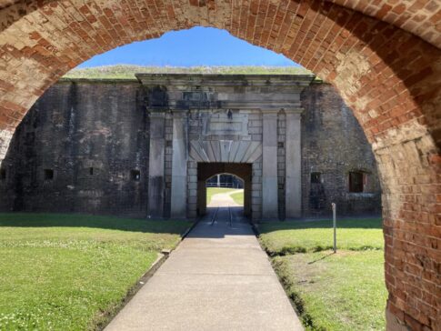 Entrance to Fort Morgan