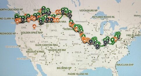 Lewis and Clark Trail map NPS image