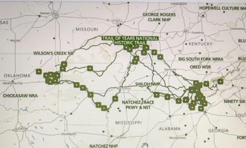 Map of Trail of Tears NPS image