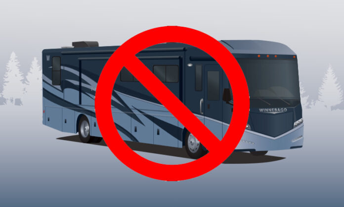 California motorhome rule