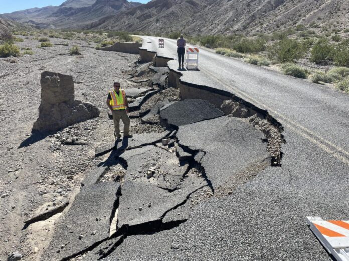emigrant canyon rd in Death Valley NPS image