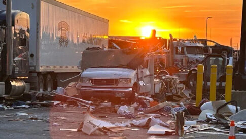 motorhome exploded