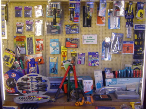 Hardware store aisle could be a place to buy RV parts. Image by FreeImages