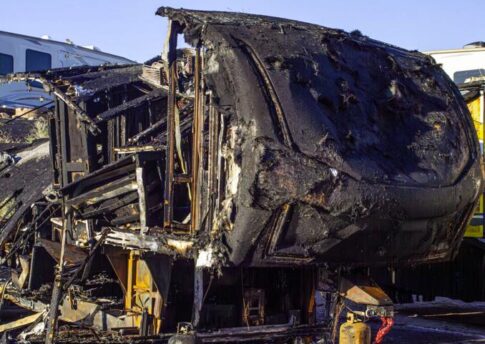 Burned RV
