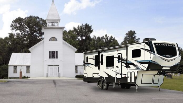 Church parking lot