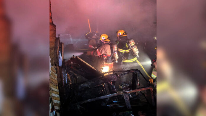 Motorhome LP explosion