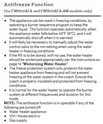 Furion Auto freeze protect