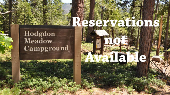 Yosemite campground reservations