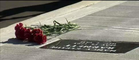 Grave in the middle of the road; Indiana You Tube screen shot
