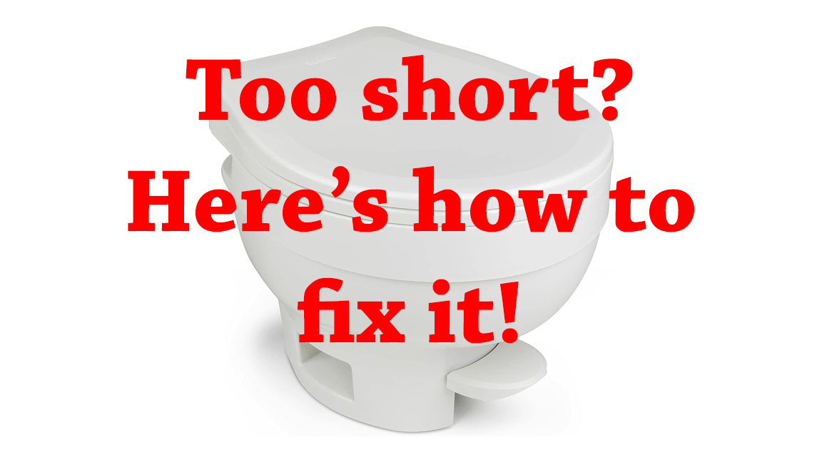 How to adjust your RV toilet seat height