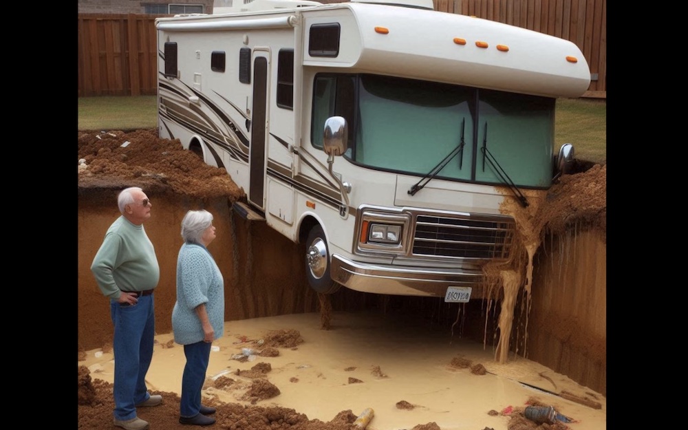 RV Disaster: The RV that sank into the sewer