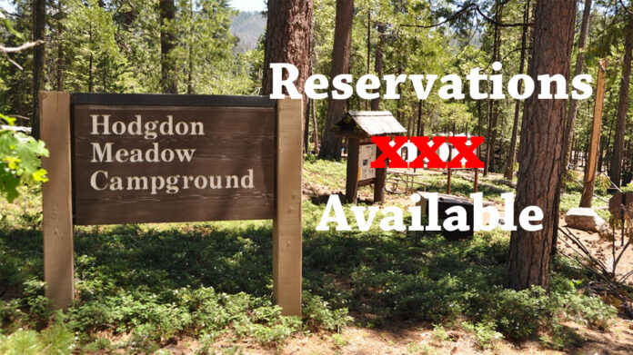 Yosemite reservations are available