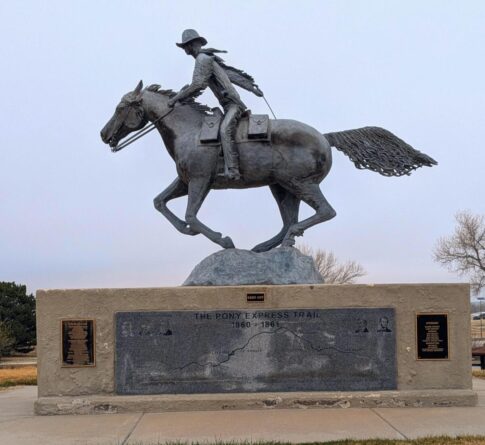 Statue of Pony Express rider; Julesburg, CO Image: Gail Marsh
