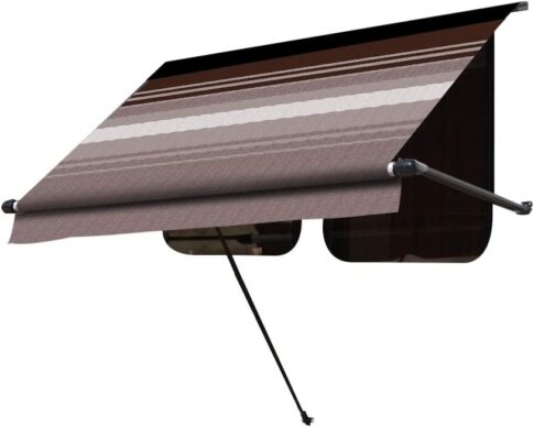 Slide window awning