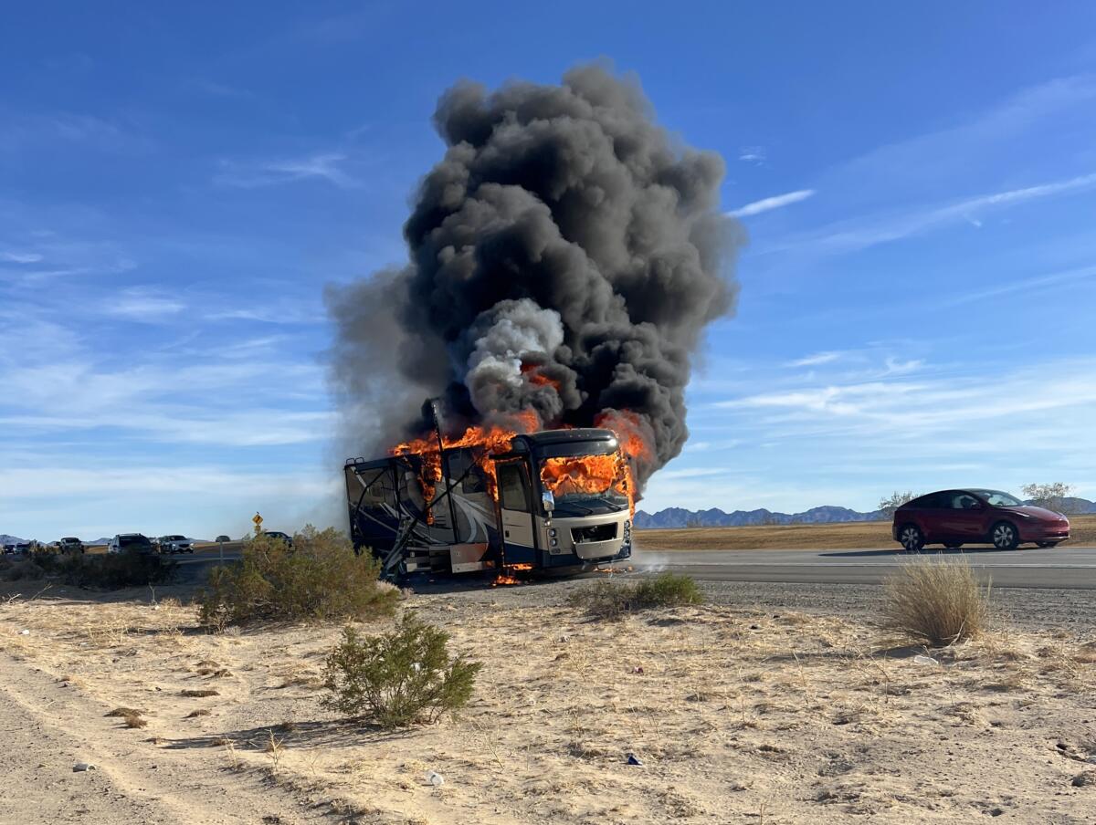Letter to the Editor: RV erupts in flames on I-10—longtime reader loses everything