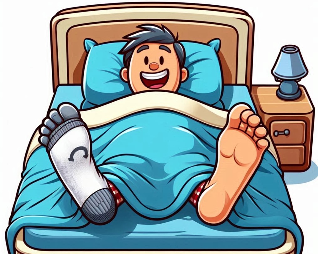 Do you wear socks in bed at night?