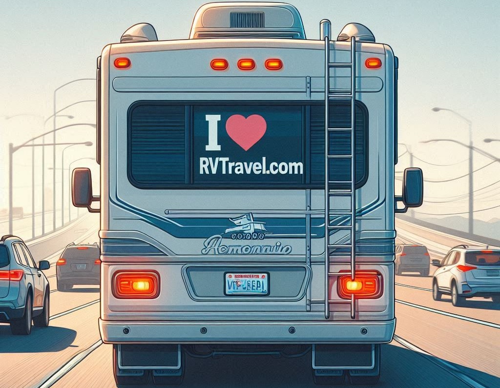 How many bumper stickers are on your RV or tow vehicle?