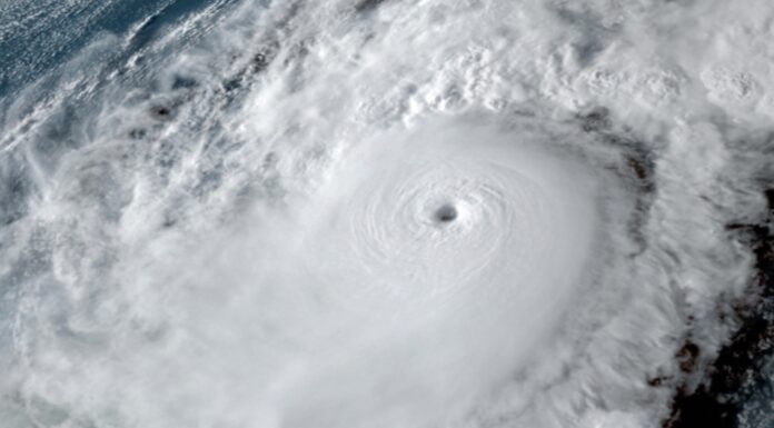 Hurricane photographed from Space