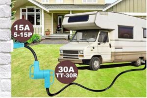 15 A to 30A cord adaptor plug
