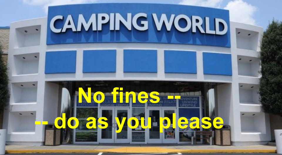 If new law passes, Camping World’s flag fines could vanish