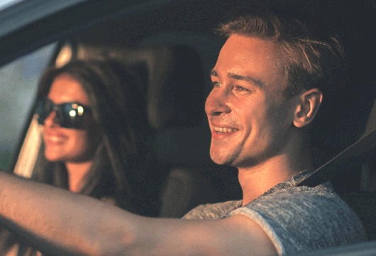 Man driving