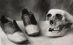 Big Nose George skull and shoes
