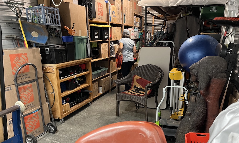 Do you keep some personal belongings in a rented storage locker?