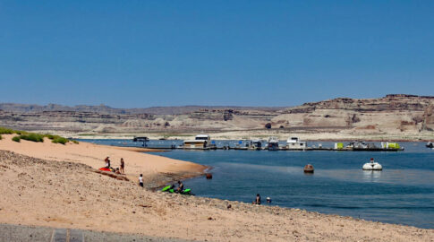 Lake Powell algae bloom