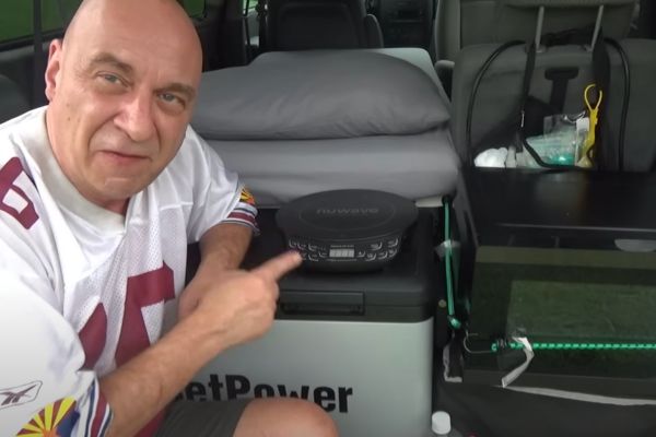 The Budget Travel Guy and his no build minivan camper