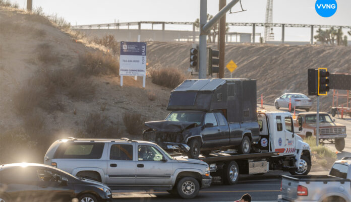 truck camper stolen with man inside