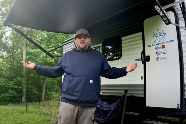 Andy of The Camping Loop talking about sneaky campsite fees