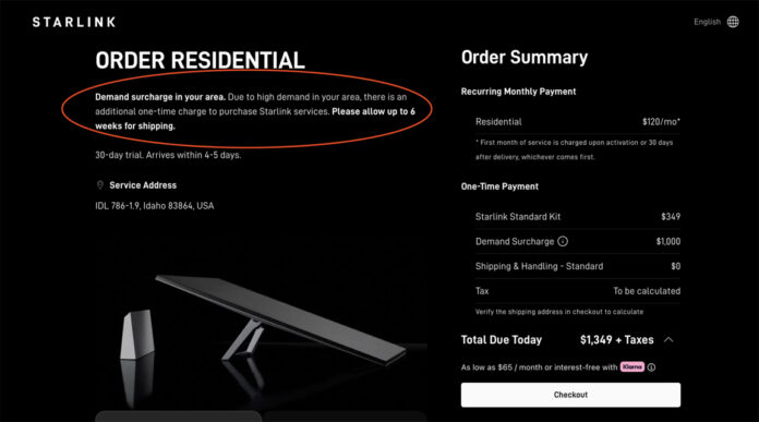 Starlink hardware shipping delays