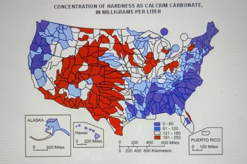Hard water map Image: usgs.gov